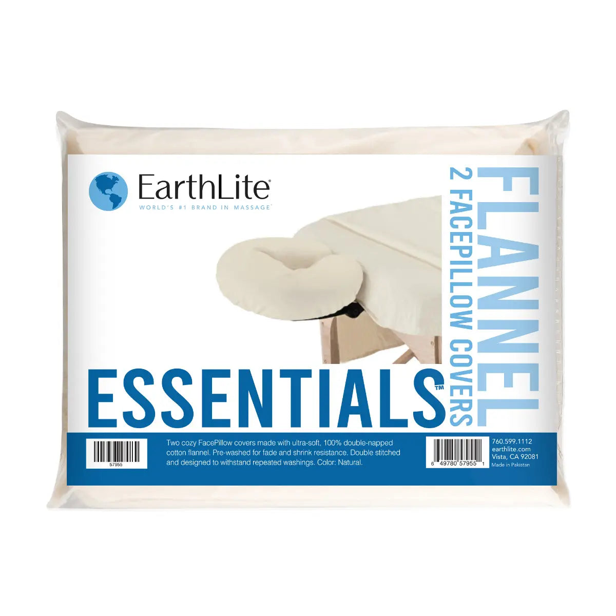 Essentials Flannel FacePillow Covers (2 pack)