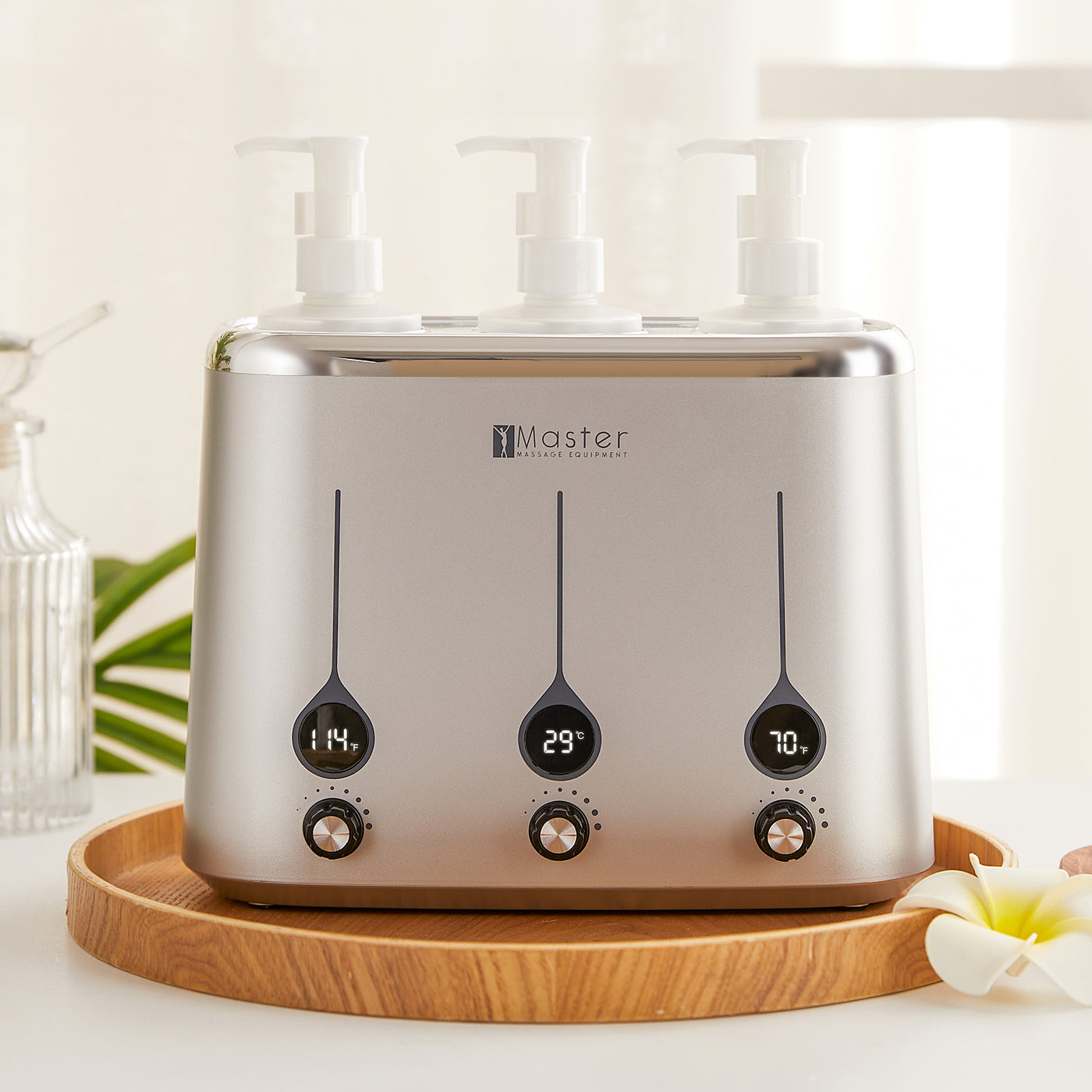 Master Massage Gen-II 3-bottles Oil Warmer