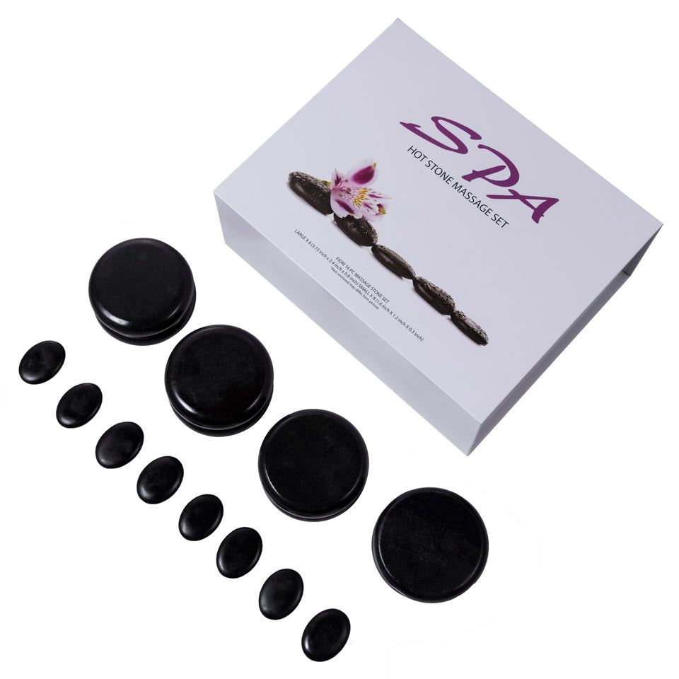 Basalt Hot Stone Massage Kit (16 pieces)