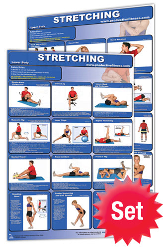 Stretch Poster Design Stretching Poster Set – Massage & Wellness Supplies